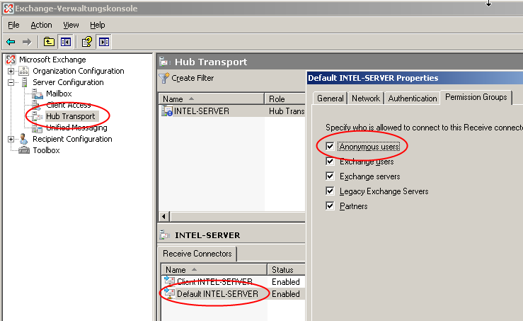 windows exchange mail client setup