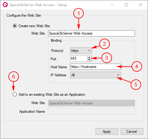 SpaceObServer-WebAccess-Setup-Web-Site-Parameters.png