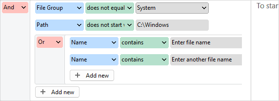 TreeSize-FileSearch_Excludefilters