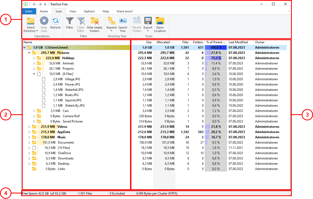 treesize for vista