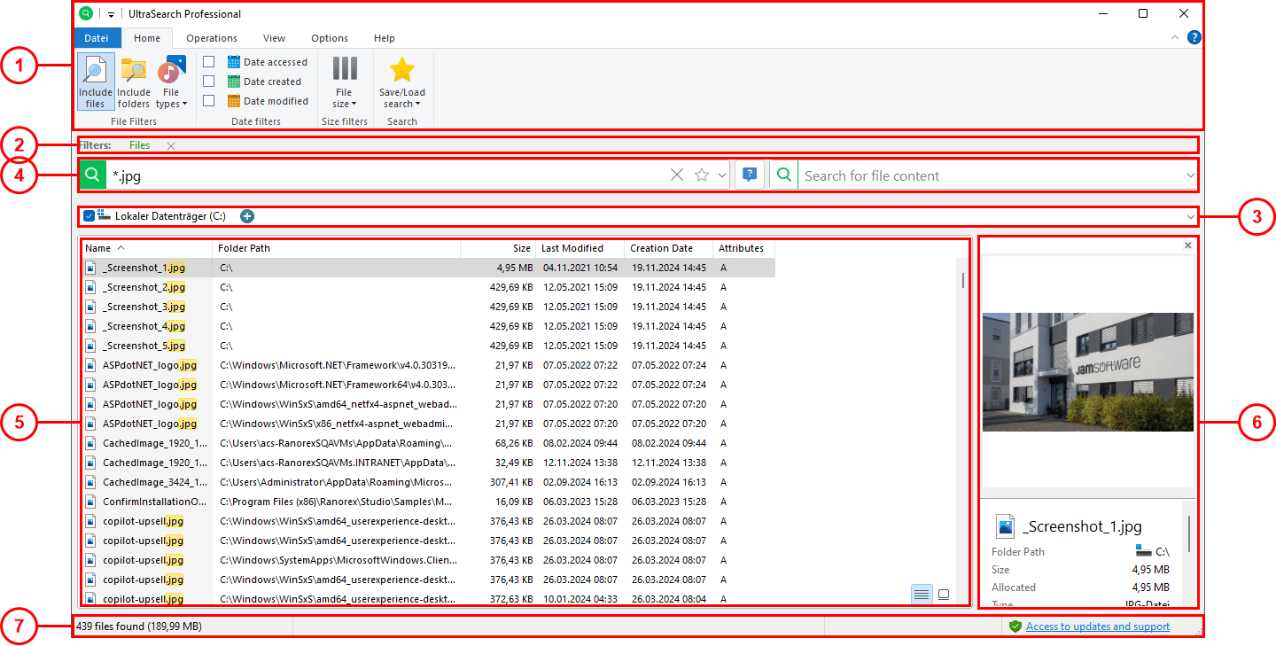 does ultrasearch find shortcut files